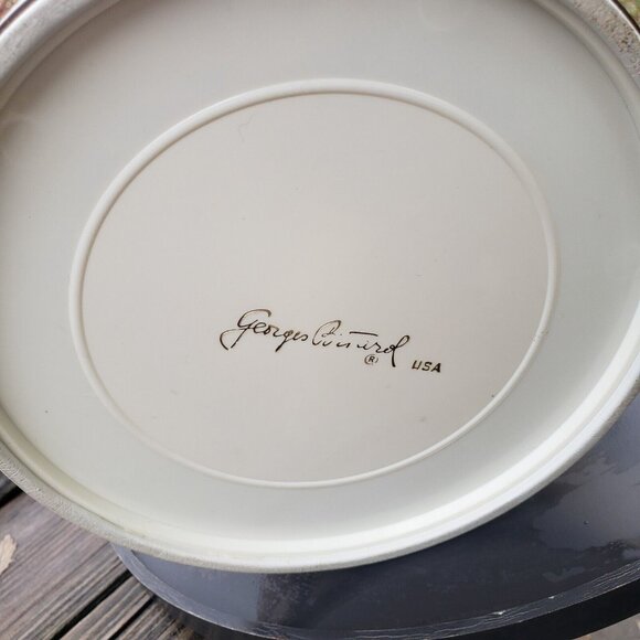 MCM Vintage George Briard Gold 11" Champagne Ice Bucket Metal Handle Lucite Lid - Picture 12 of 16